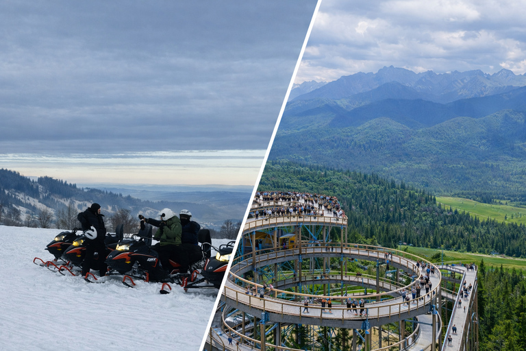 Zakopane Snowmobile, Quad or Buggy Ride & Treetop Skywalk Snowmobile, Quad or Buggy Ride & Skywalk (No Rental)