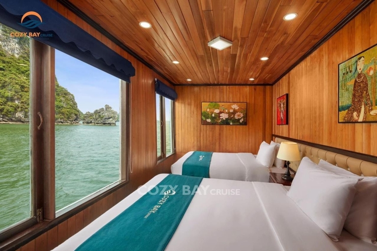 From Hanoi: Overnight Halong Bay Luxury Cruise with Meals Ha Long Bay on 3 star cruise