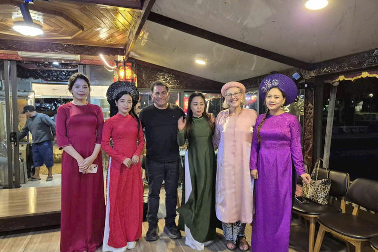 Hue: Night Cruise, 7 Course Dinner & Music on Perfume River Hue: Night Cruise, 7 Course Dinner & Music on Perfume River