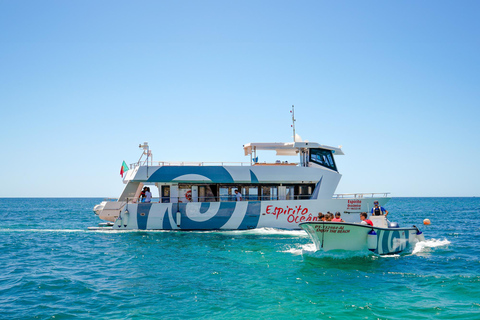 Albufeira: Sightseeing Cruise with Beach BBQ and Open Bar