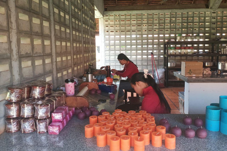 Demi-journée : Ferme de la soie, Senteur Angkor et atelier Satcha