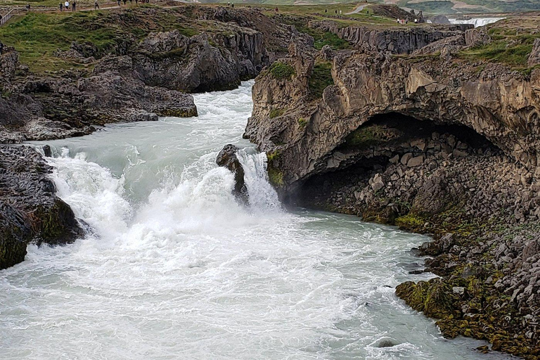 Akureyri: Goðafoss Waterfall and Whale Watching Tour