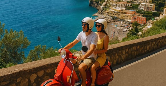 Amalfi Coast: Vintage Vespa Tour with Breakfast or Aperitif