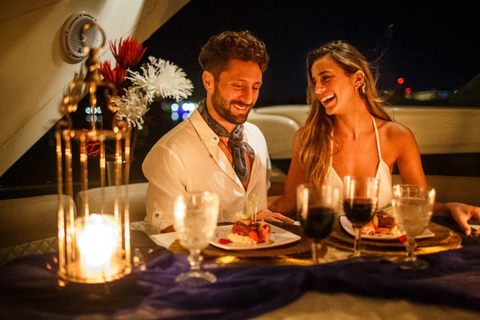 All-inclusive romantisch diner aan boord van een luxe jachtRomantisch diner Catamaran 42'-lagune