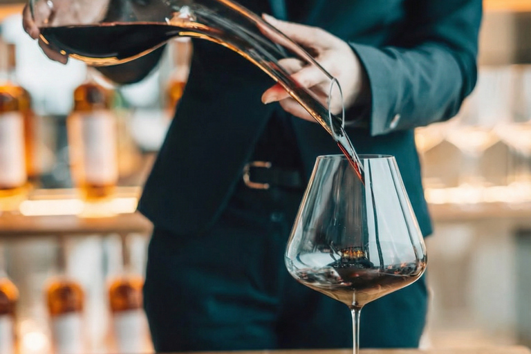 Gdańsk: Spanish wine tasting & tapas selection on 33rd floor