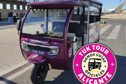 Alicante : Tuk Tuk Tour Electrique 60 minutes Electrique