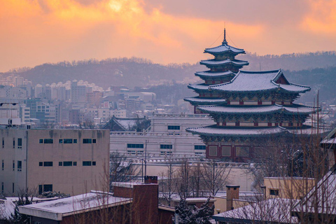 Séoul : Temple de Bongeunsa et visite nocturne gourmande à Gangnam