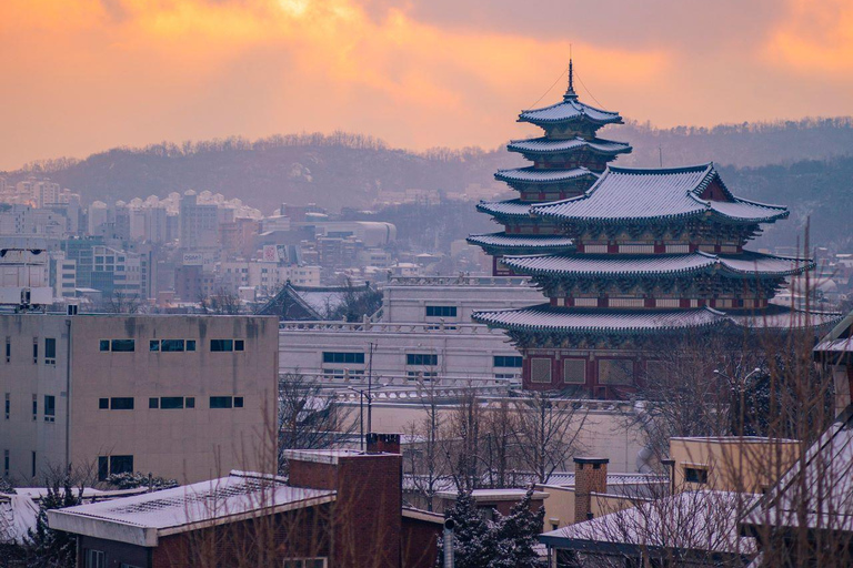 Séoul : Temple de Bongeunsa et visite nocturne gourmande à Gangnam