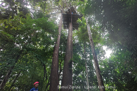 Koh Samui: Samui Zipline Adventure with Transfer service Zipline B - 16 Platforms