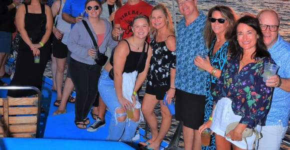 Los Cabos Sunset Catamaran with Open Bar & Live Music