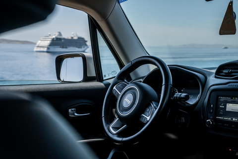 Mykonos: Flughafentransfer und Hafentransfer - Jeep Renegade