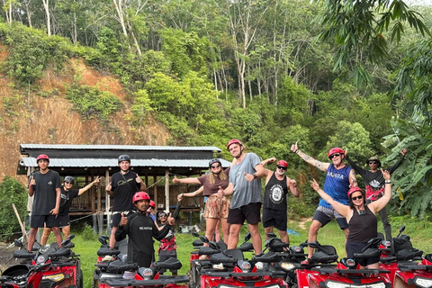 Phang Nga: ATV, Rafting, Zipline & Waterfall Adventure