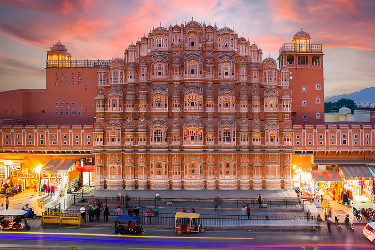 Jaipur: Personalized Full-Day City Tour by Car with Options Tour with Ac car, Driver, Tour Guide, Monuments Tickets