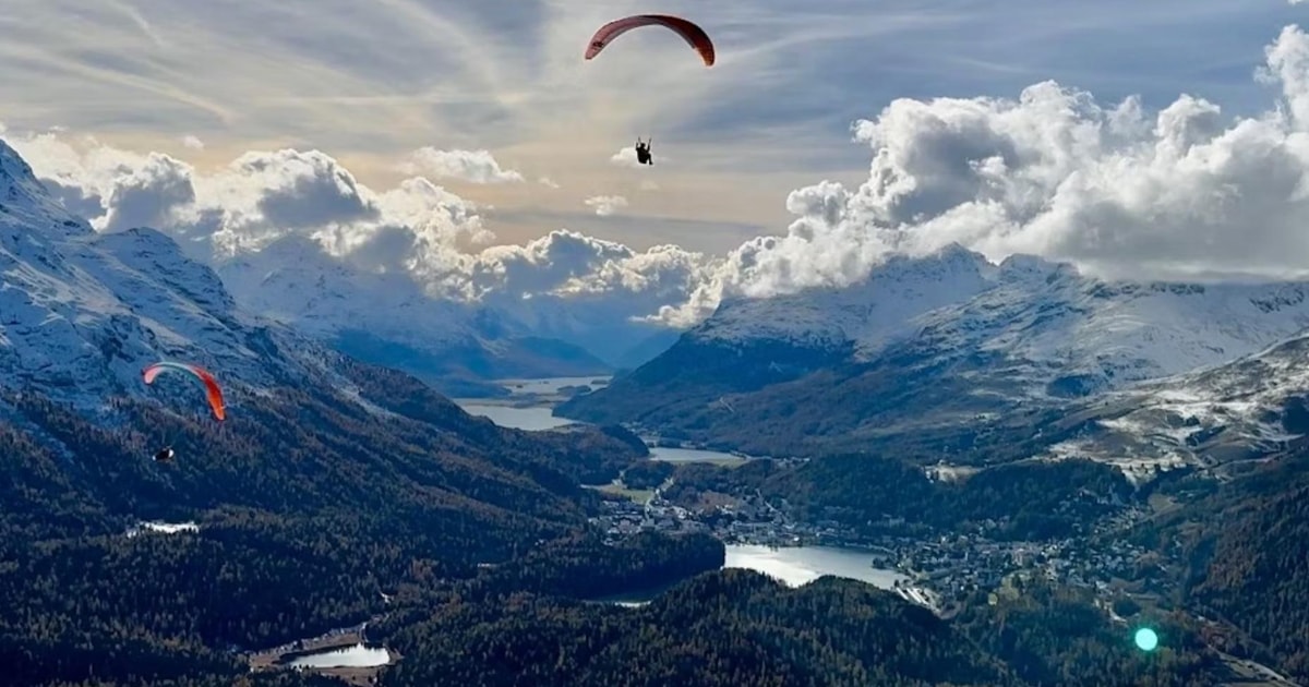 St. Moritz: Engadin paragliding with great extras | GetYourGuide