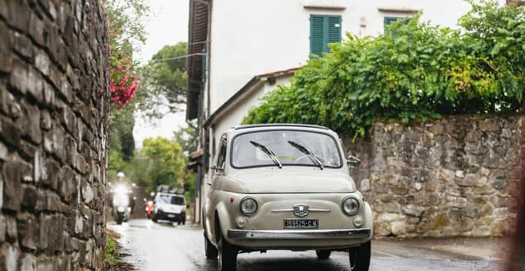 Florence: Countryside Vintage Fiat 500 Driving Tour