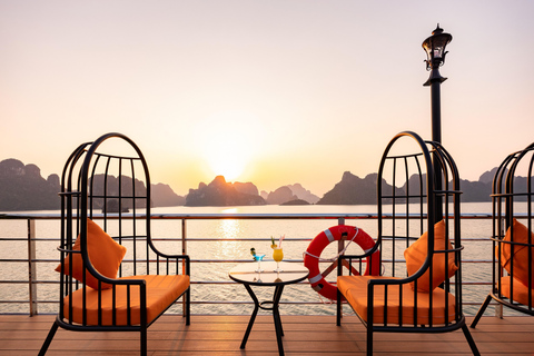 From Hanoi: Halong Bay Day Cruise with Kayak, Cave & Swim Halong Bay Day Cruise from Halong Port (No Transfer)