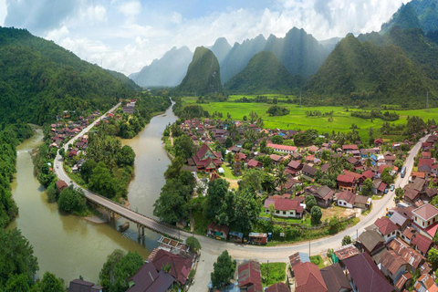 Dagsutflykt Vientiane - VangVieng med snabbtåg