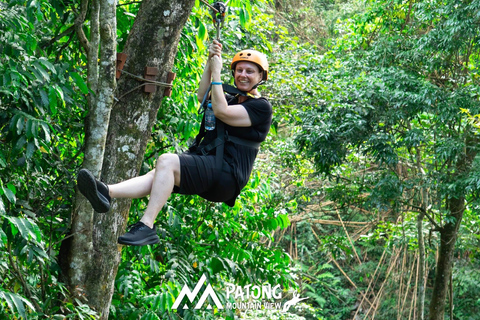 Phuket: Highest Zipline Adventure at Patong Mountain View ATV-1: 30 minutes ATV (Pick-up from Patong)