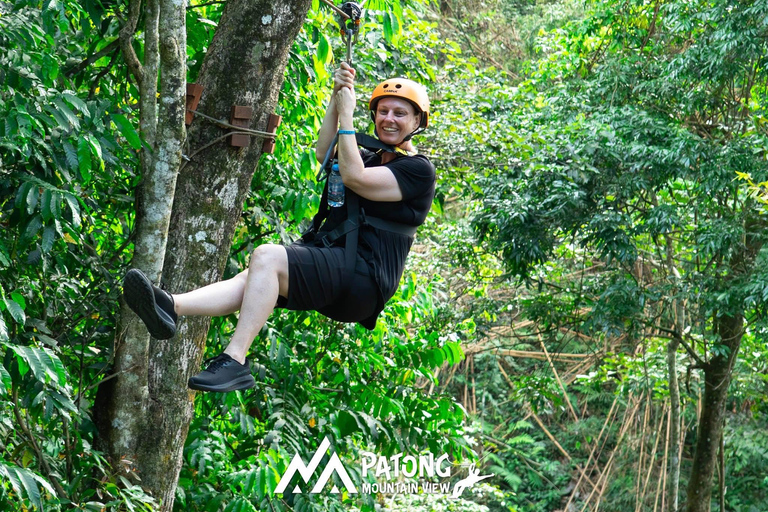 Phuket: Highest Zipline Adventure at Patong Mountain View ATV-1: 30 minutes ATV (Pick-up from Patong)