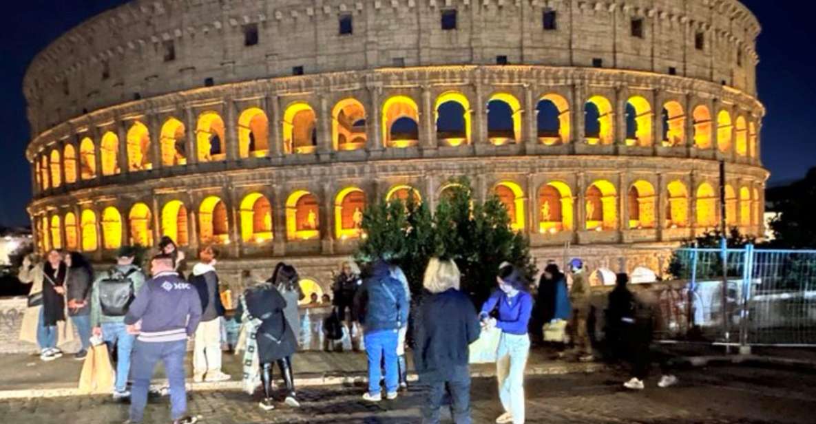 Rome: Colosseum by Night with Underground & Arena Floor Tour