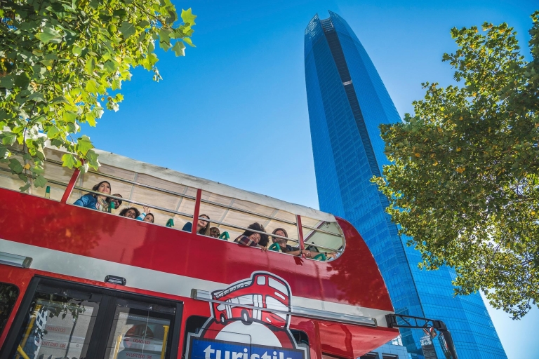 Santiago: Hop-on Hop-off Bus Day Ticket with Audioguide