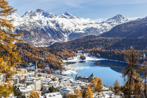 Wycieczka z Mediolanu do St. Moritz prywatnym samochodem i Bernina Express