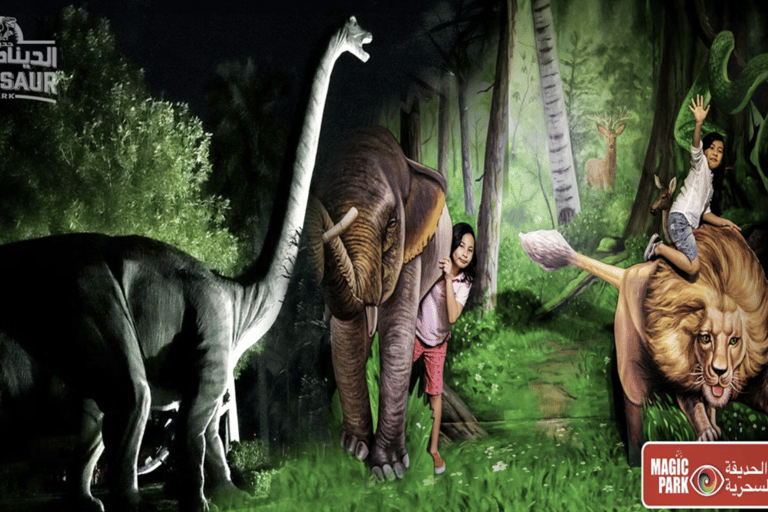 Dubai: Dubai Garden Glow - Dinosaur Park and Fantasy Park Dubai Garden Glow - Dinosaur Park and Fantasy Park
