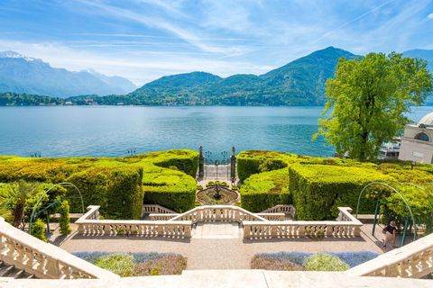 Från Milano: Liten grupp Como, Bellagio, Varenna, båtkryssningGruppresa med mötesplats nära Piazza Duomo