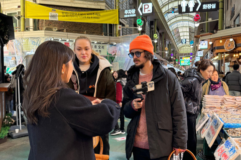 Séoul : cours de cuisine coréenne avec courses dans une épicerie locale