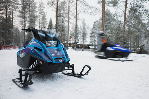 Lapland: Family Snowmobile Safari at Santa Claus Village Family Safari