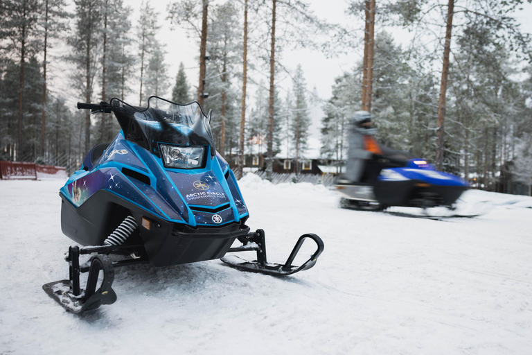 Lapland: Family Snowmobile Safari at Santa Claus Village Family Safari