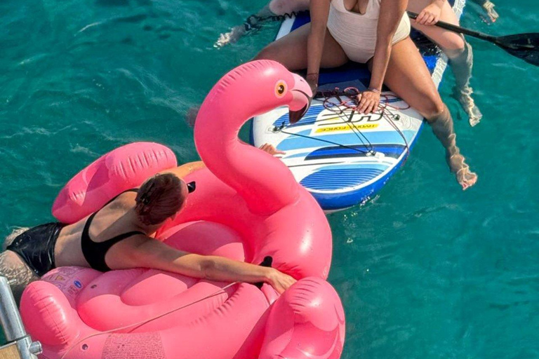 Hersonissos: Luxury Catamaran Cruise to Dia - Lunch & Drinks Catamaran Trip to Dia with Transfer from Hersonissos & Malia