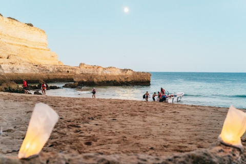 From Albufeira: Sunset Cruise and Beach BBQ with Open Bar
