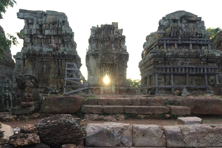Sunset Drinks with Canapés at Phnom Krom Temple Hilltop