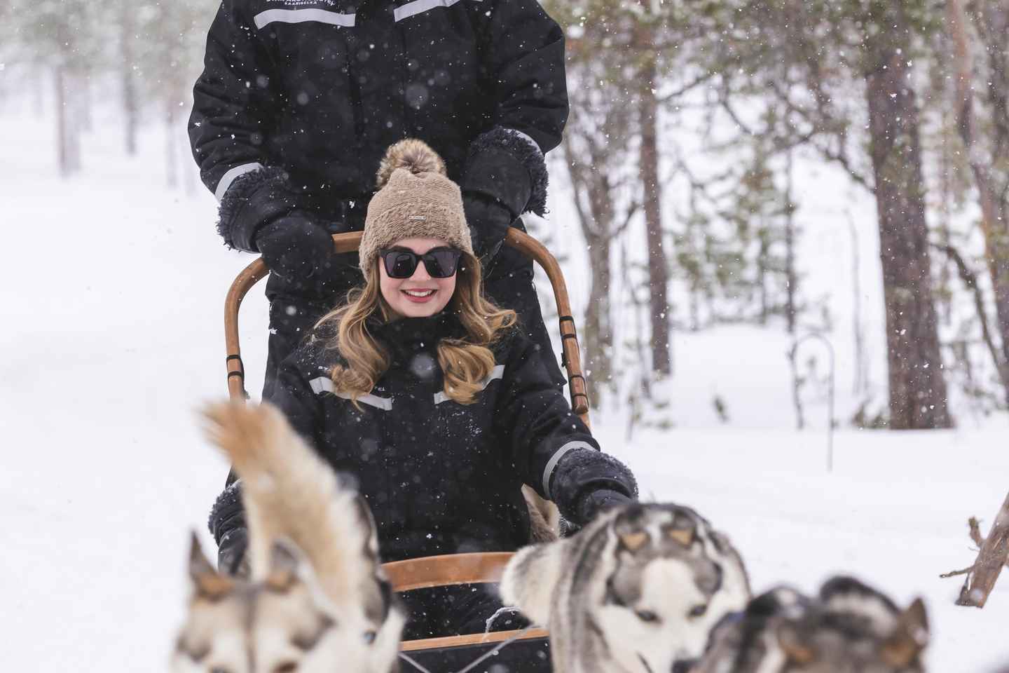 Saariselkä: Húskeyjasafarí með Norðurljósaleit