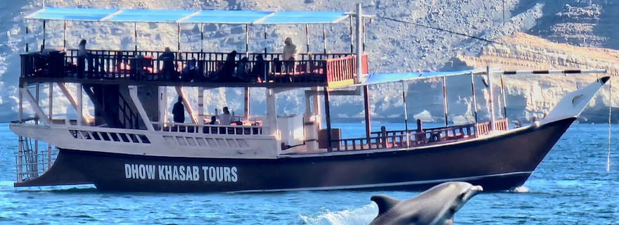 Khasab : Croisière en boutre avec déjeuner, observation des dauphins et plongée en apnée