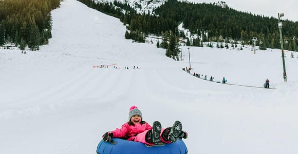 Banff: Mount Norquay Skiing or Tubing Tour Plus Hot Springs