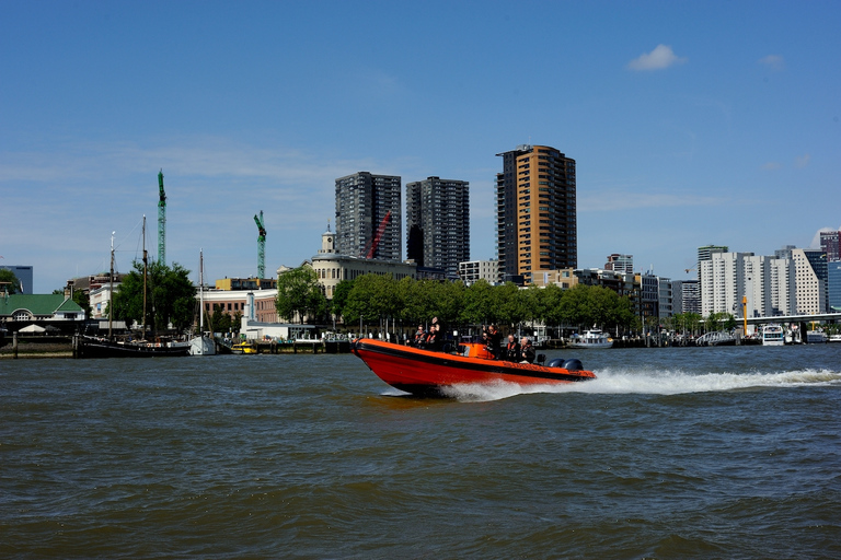 Rotterdam: Crucero turístico en lancha rápida RIBCrucero rápido de 45 minutos por la ciudad