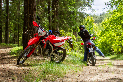 Enduro motorcycle experience around Vilnius city
