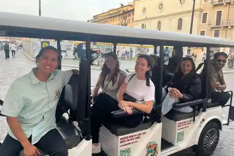 Rome 3 hours Golf Cart Sightseeing tour with gelato/suppli