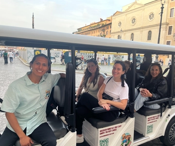 Rome 3 hours Golf Cart Sightseeing tour with gelato/suppli