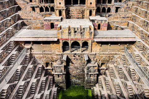 Jaipur: Excursão de meio dia ao Forte Amer, Jal Mahal e Stepwell