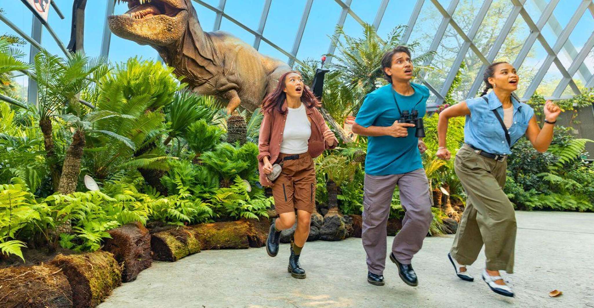 Singapore: Gardens by the Bay & Jurassic World with Pickup