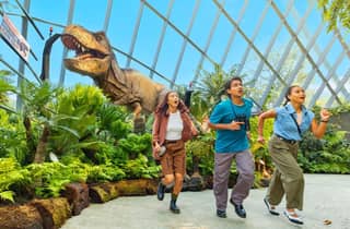 Singapur: Gardens by the Bay & Jurassic World mit Abholung