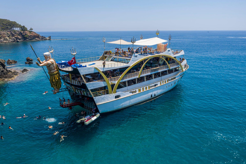 From Antalya/Kemer: Mega Star Cruise w/Lunch and Foam Party Mega Star Boat Cruise with Antalya Hotel Transfers