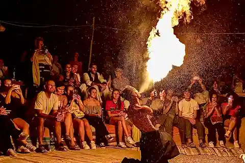 Marrakech: Sunset in Agafay Desert with Dinner and Fire Show