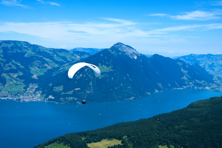 Lucerne: Tandem Paragliding – All-in-One – Lake Lucerne or Engelberg