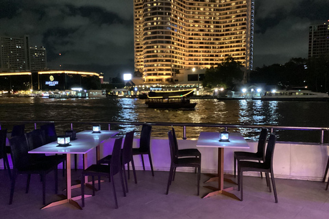 Luxury White Cruise &Premium View &Complimentary Beer & Win White Orchid Dinner on Chao Phraya with Complimentary Beer