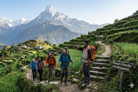 From Pokhara: Kahun Danda Day Hike with Guide & Transfer