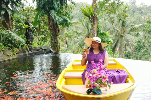 Bali Nature Swing & Relaxing Koi Garden Boat with Lunch